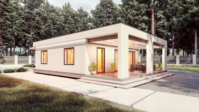 Проект одноэтажного дома в Минске