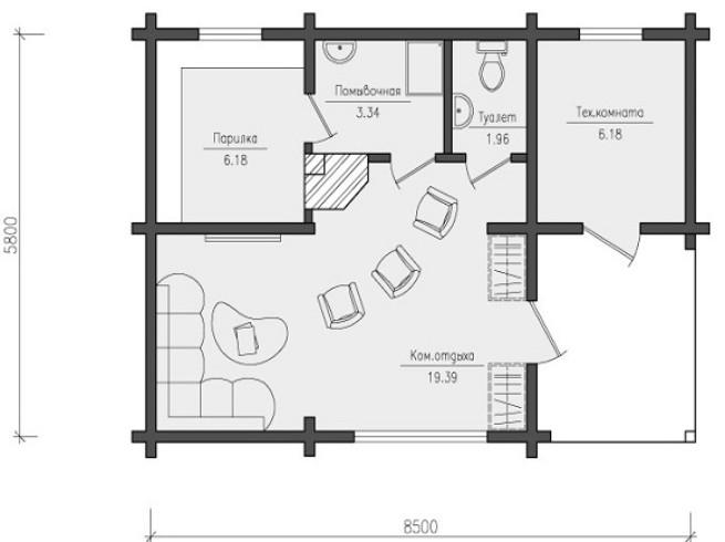 Заказать готовый проект бани в Минске